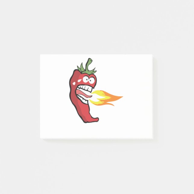 Hot Red Chilli Pepper Post-it Notes (Front)