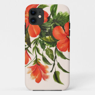 Hot Red Hibiscus iPhone 11 Case