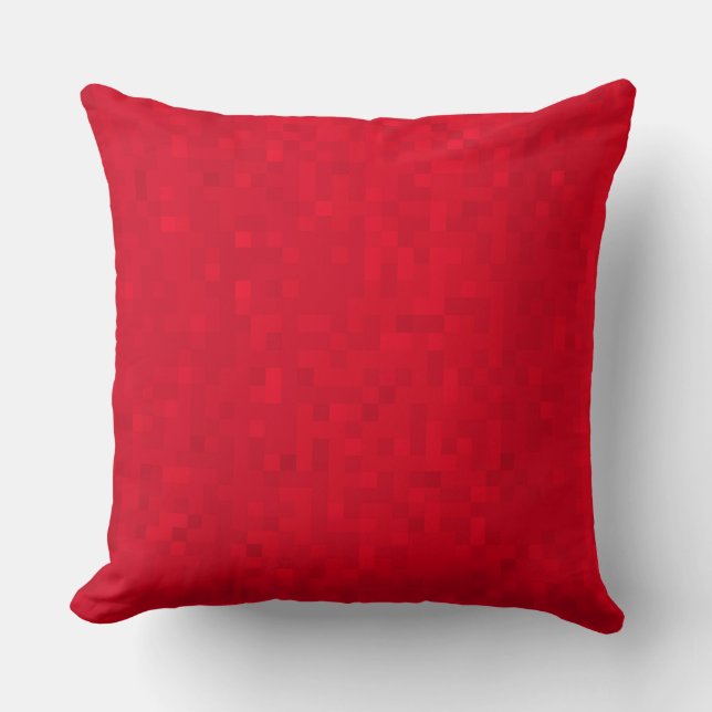 Hot Red Mosaic Tiles Pattern, Big Throw Cushion. Cushion (Front)