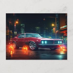 Hot Red Wheels Cinematic Autos Postcards