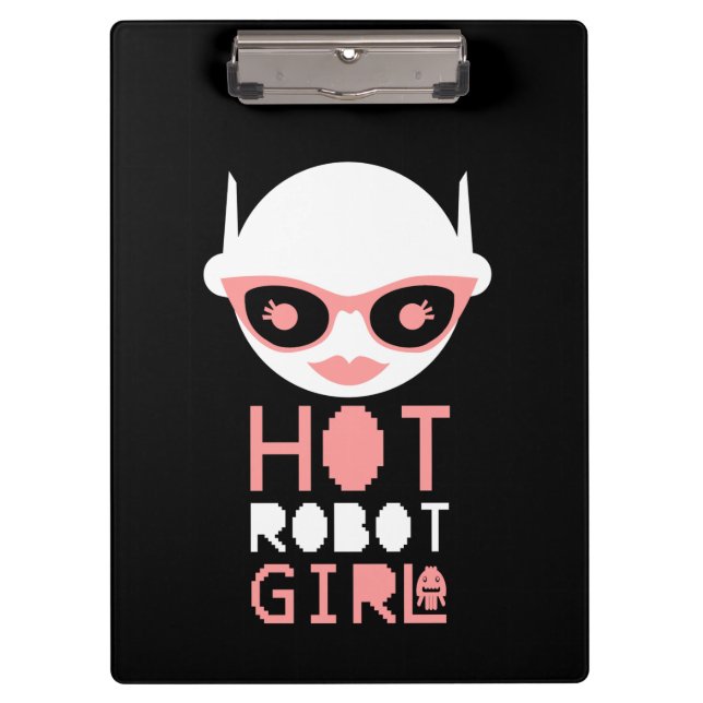 Hot robot girl clipboard (Front)