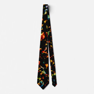 Hot Rocks - Bold Abstract Lava Pattern Neck Tie