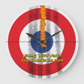 Hot Rocks 'Nitro' Curler's Clock - Red