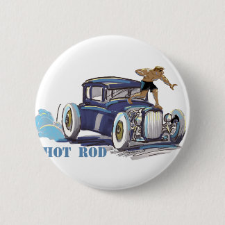 hOt rOd 6 Cm Round Badge