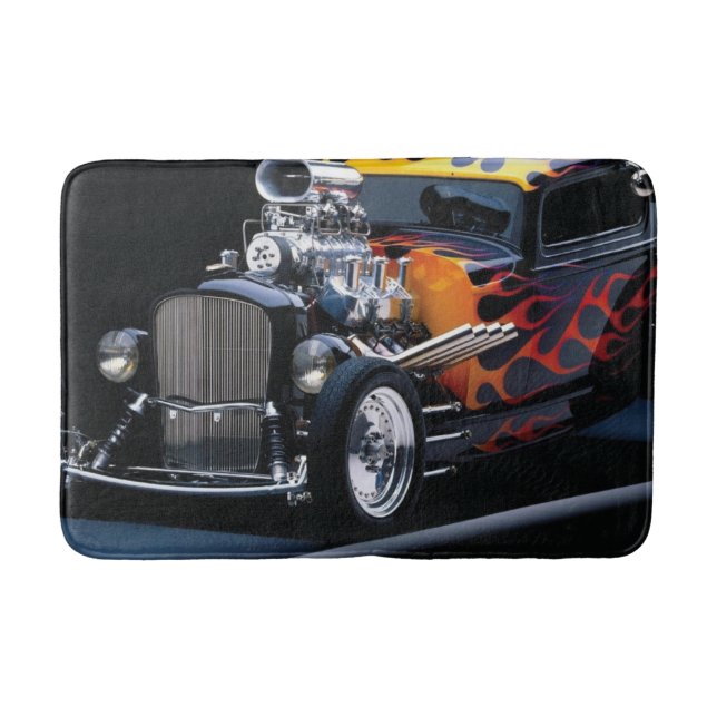 Hot rod bath mat (Front)