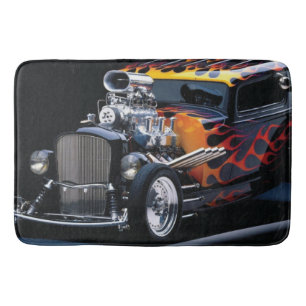 Hot rod bath mat