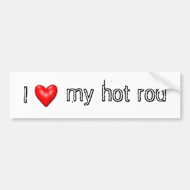 hot rod bumper sticker (Front)