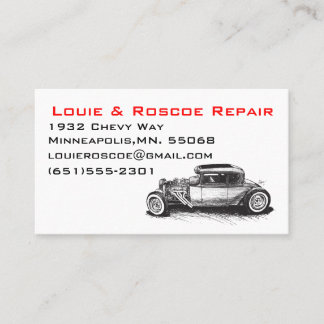 Hot Rod Business Card