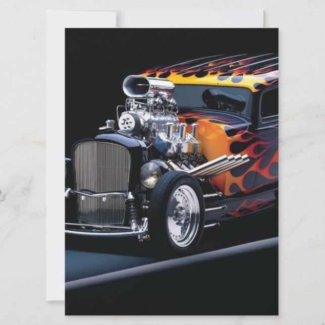 Hot rod card (Front)