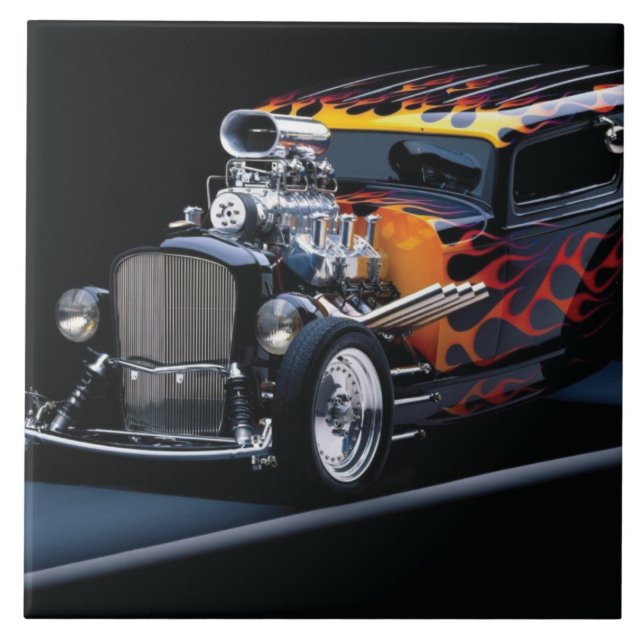 Hot rod ceramic tile (Front)