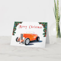Hot Rod Christmas Cards