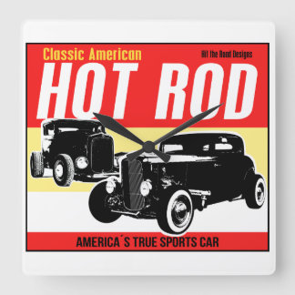 Hot Rod - Classic American Sports Car clock