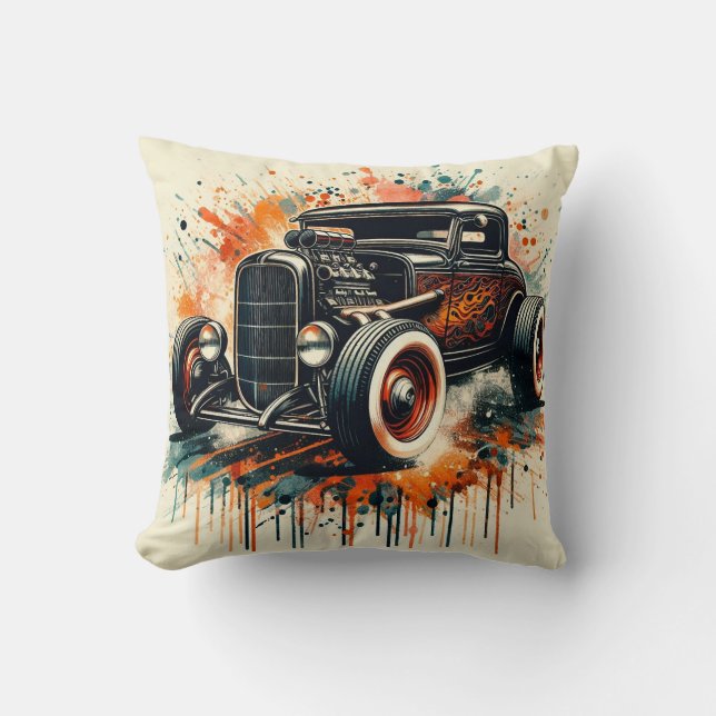 Hot Rod Cushion (Front)