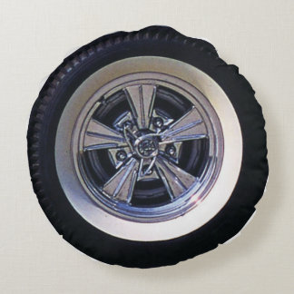 Hot Rod & Custom Tire & Wheel Photo Print Pillow