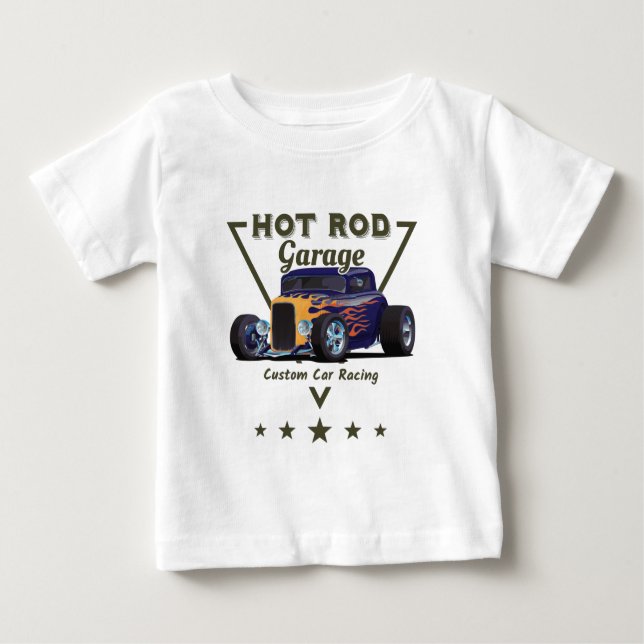 Hot Rod Garage!  Baby T-Shirt (Front)