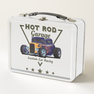 Hot Rod Garage! Metal Lunch Box