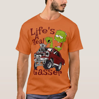 Hot Rod Gasser Outlaw Drag Racing Blown Street Car T-Shirt