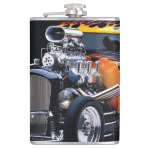 Hot rod hip flask