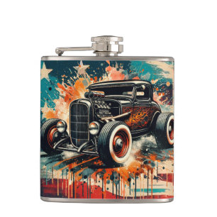 Hot Rod Hip Flask