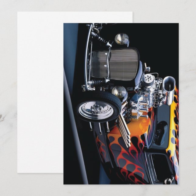 Hot rod invitation (Front/Back)