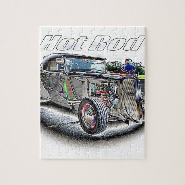 Hot Rod Jigsaw Puzzle (Vertical)