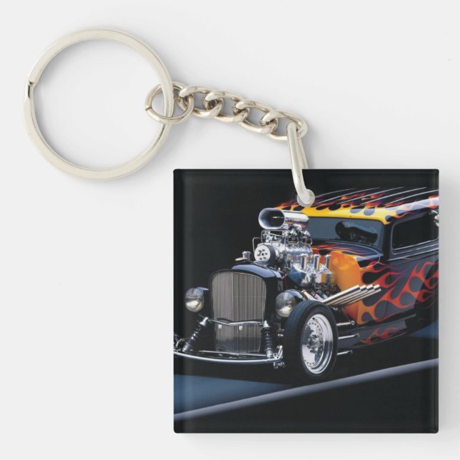 Hot rod key ring (Front)