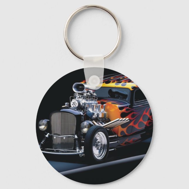 Hot rod key ring (Front)