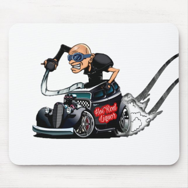 Hot Rod Liquor Logo Mouse Pad (Front)