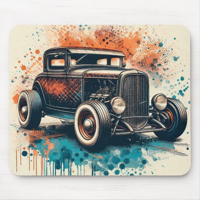 Hot Rod Mouse Pad (Front)