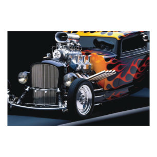 Hot rod photo print