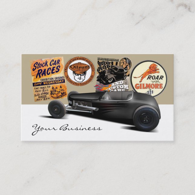 Hot Rod Reunion Business Card (Front)