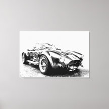 Hot Rod Stretched Canvas Print