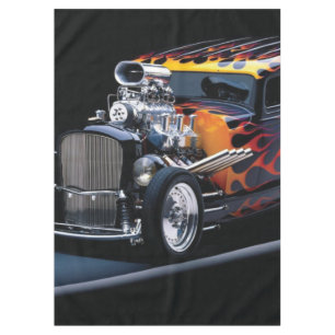 Hot rod tablecloth