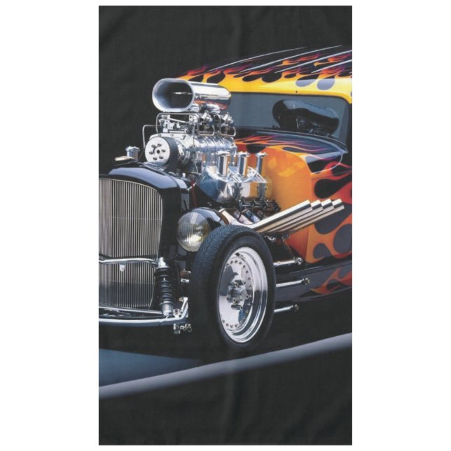 Hot rod tablecloth (Front)