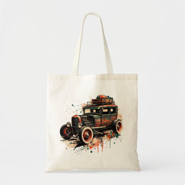 Hot Rod Tote Bag (Front)