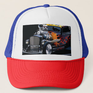Hot rod trucker hat
