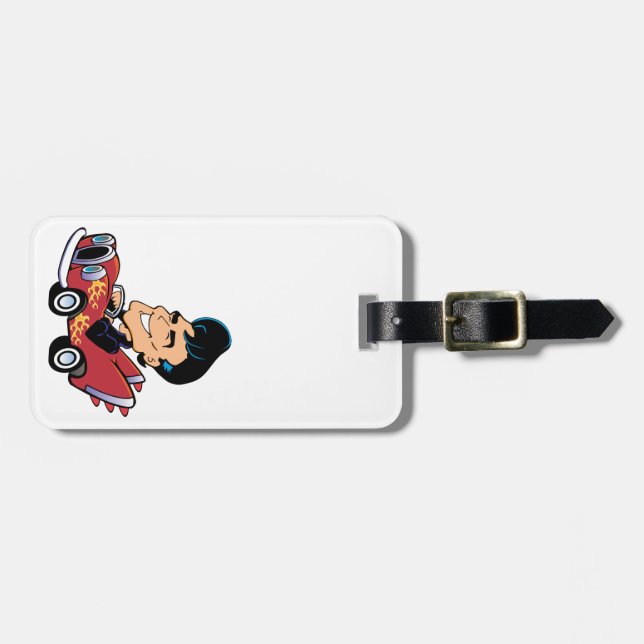 Hot Rodder Luggage Tag (Front Horizontal)