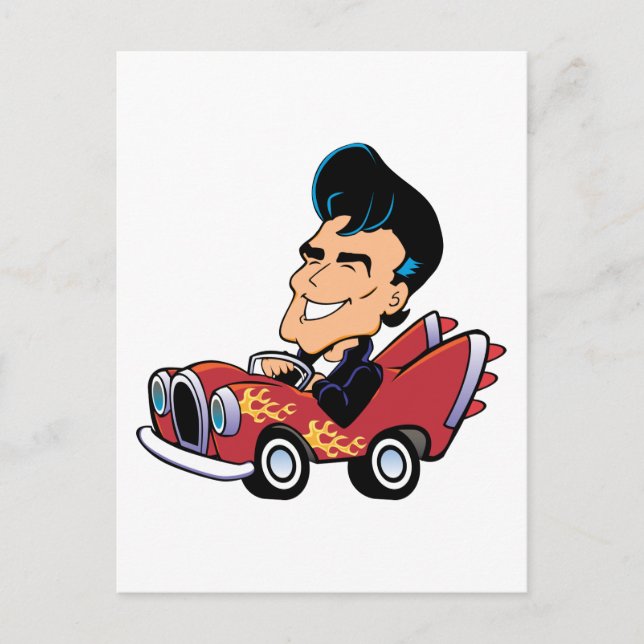 Hot Rodder Postcard (Front)
