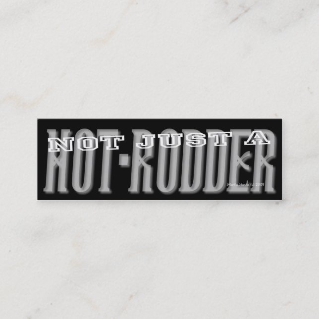 Hot-Rodder - Social Media Personal Card (Front)