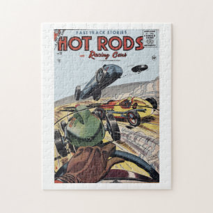 Hot Rods & Racing Cars Comic, 1956 Jigsaw Puzzle