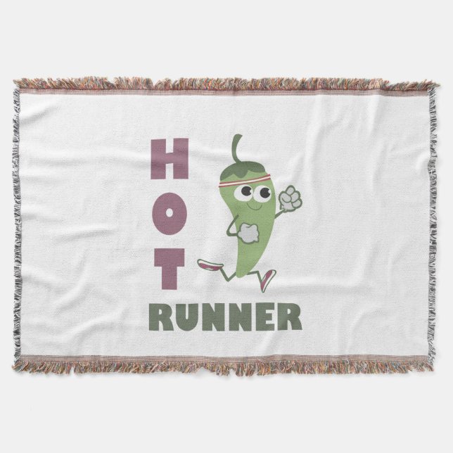 Hot Runner Throw Blanket (Front)