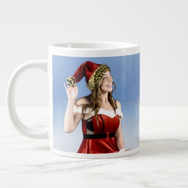 Hot "Santa's Helper" Coffee Cup (Left)