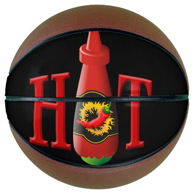 Hot sauce bottle basketball (Front)