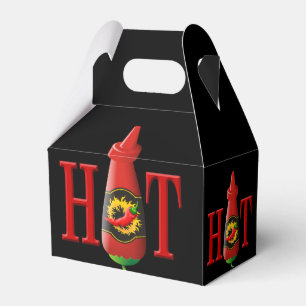 Hot sauce bottle favour box