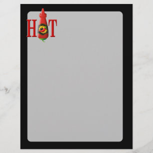 Hot Sauce Bottle Flyer