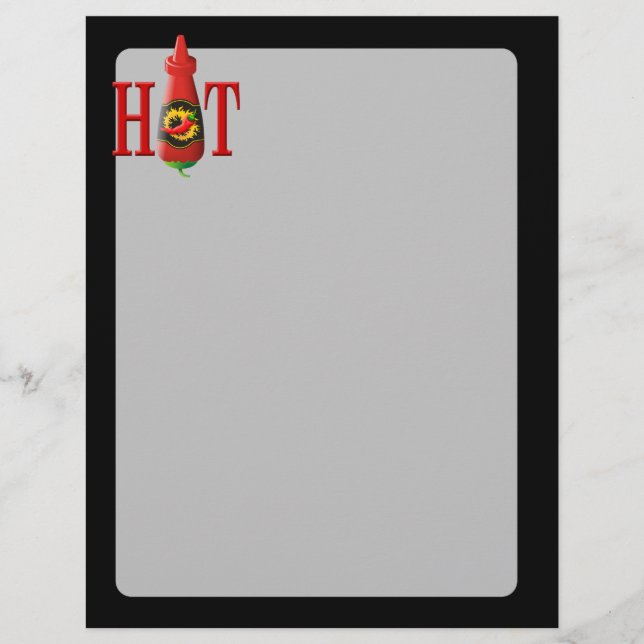 Hot Sauce Bottle Flyer (Front)