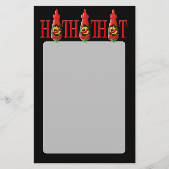 Hot Sauce Bottle Flyer (Front)