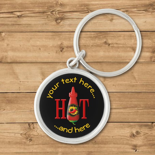 Hot Sauce Bottle Key Ring (Creator Uploaded)