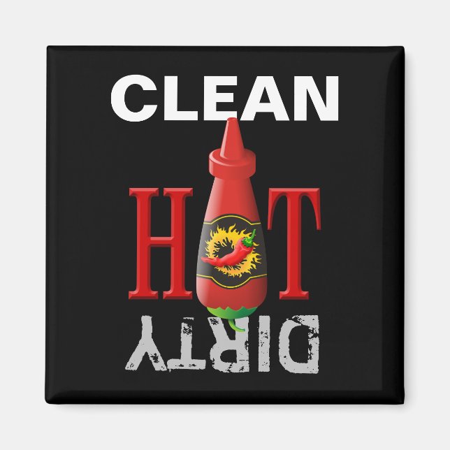 Hot sauce bottle magnet (Front)
