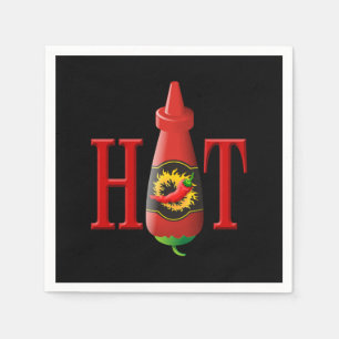 Hot Sauce Bottle Napkin